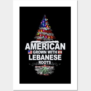 Christmas Tree  American Grown With Lebanese Roots - Gift for Lebanese From Lebanon Posters and Art